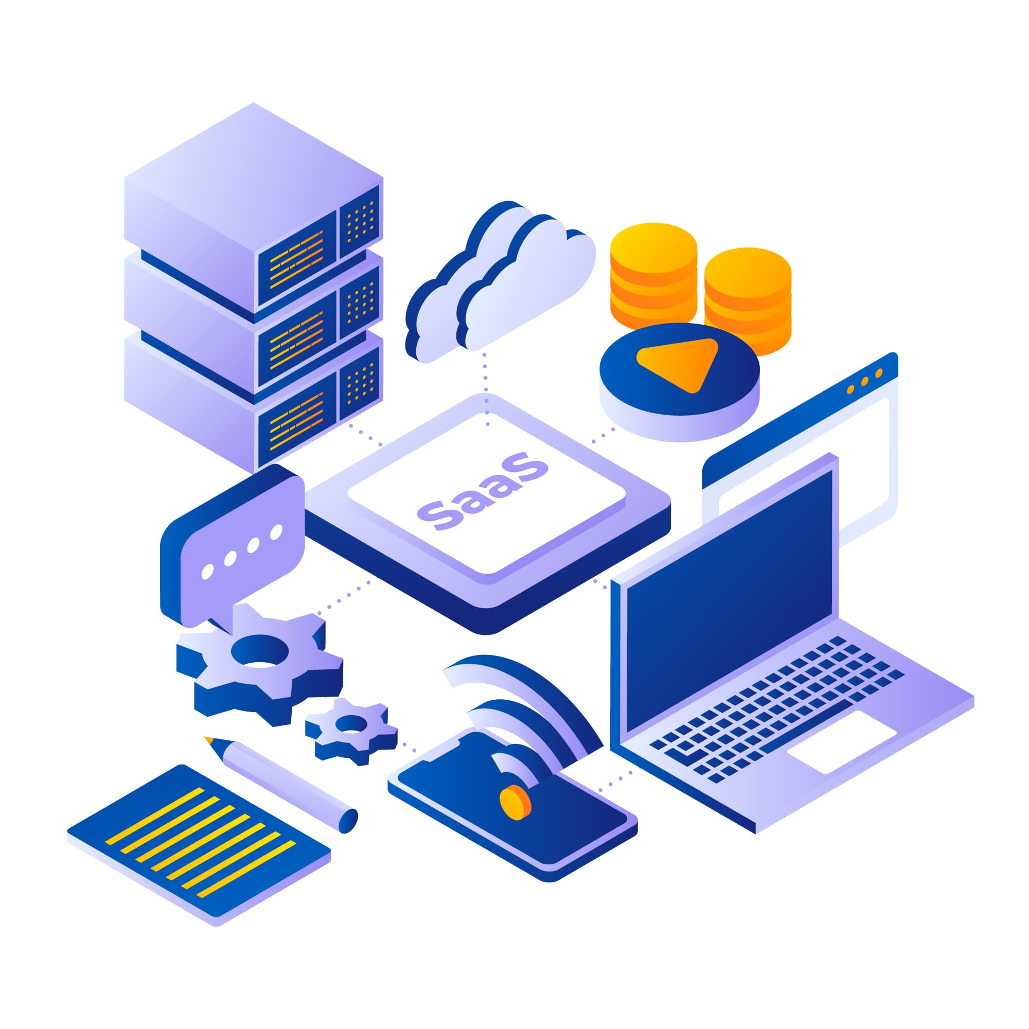 Custom Software Development Vector